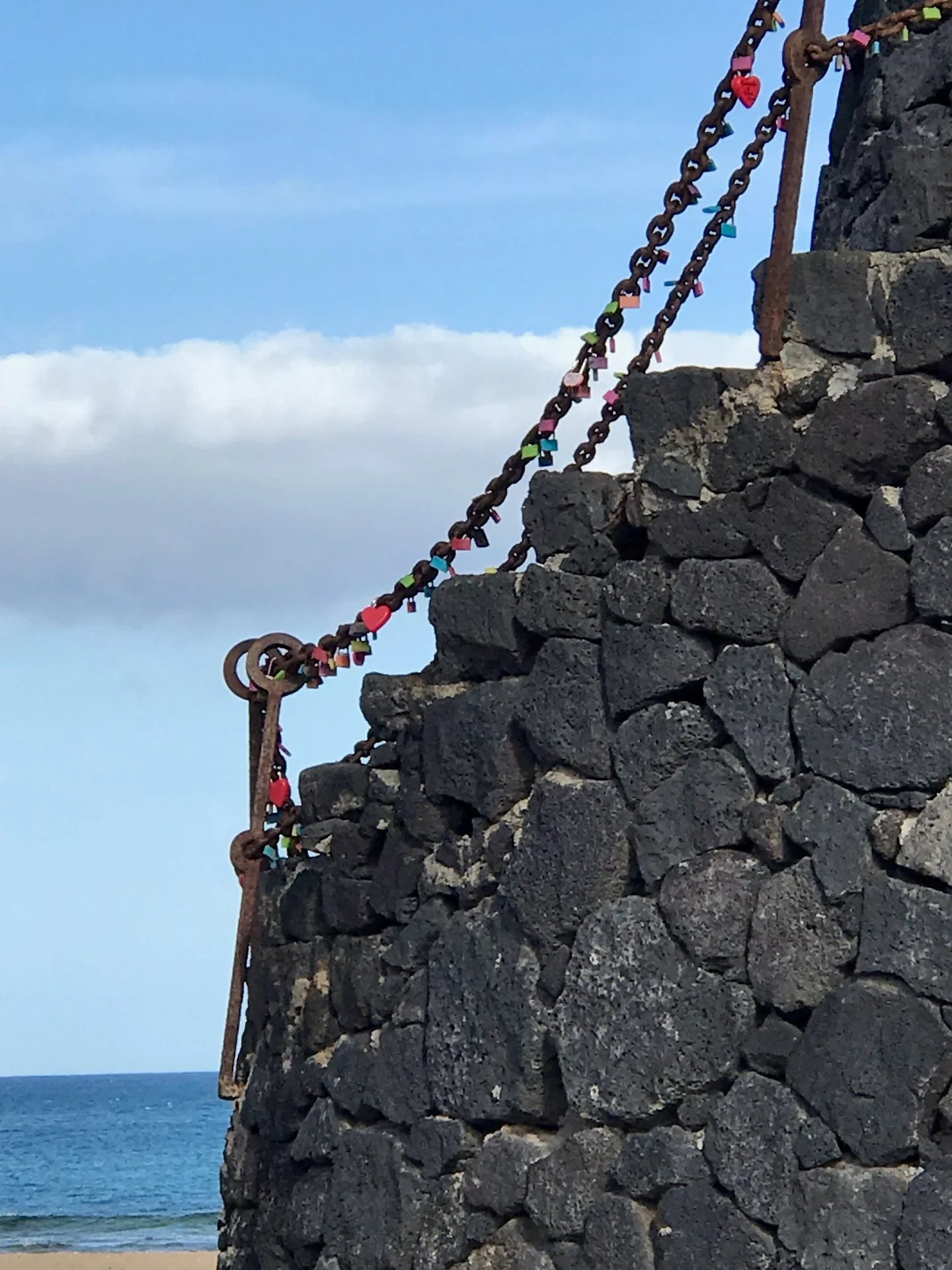 Lanzarote Puerto del carmen lavasteinturm treppe detail